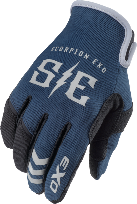 SCORPION EXO G44-077 AIR-STRETCH GLOVES CHARGE BLUE/GREY 2X