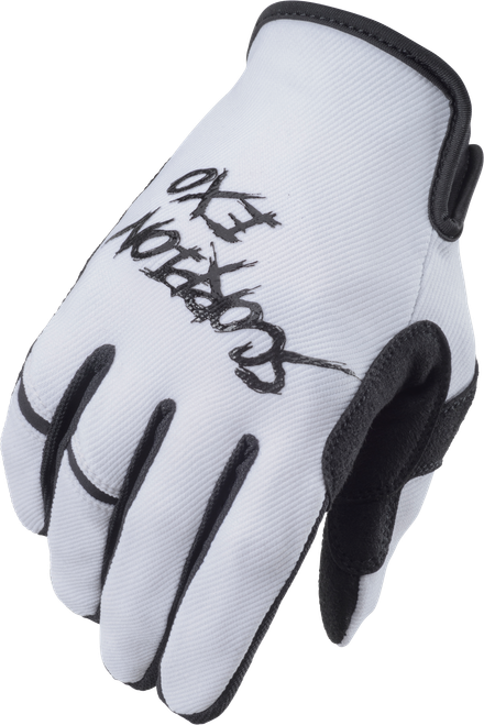 SCORPION EXO G46-057 AIR-STRETCH GLOVES GRIND WHITE/BLACK 2X