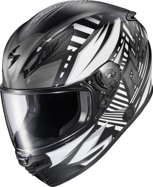 SCORPION EXO 43-1103 EXO-R430 FULL-FACE HELMET HEAD TRIP GREY SM