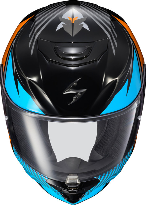 SCORPION EXO 33-1117 EXO-R330 FULL-FACE HELMET HAWKER LIGHT BLUE 2X