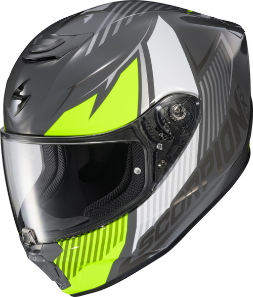 SCORPION EXO 33-1127 EXO-R330 FULL-FACE HELMET HAWKER HI-VIZ 2X