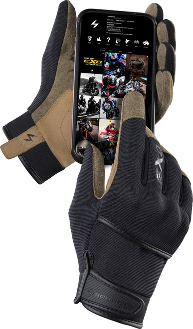 SCORPION EXO G73-034 STEALTH GRIP GLOVES BLACK MD