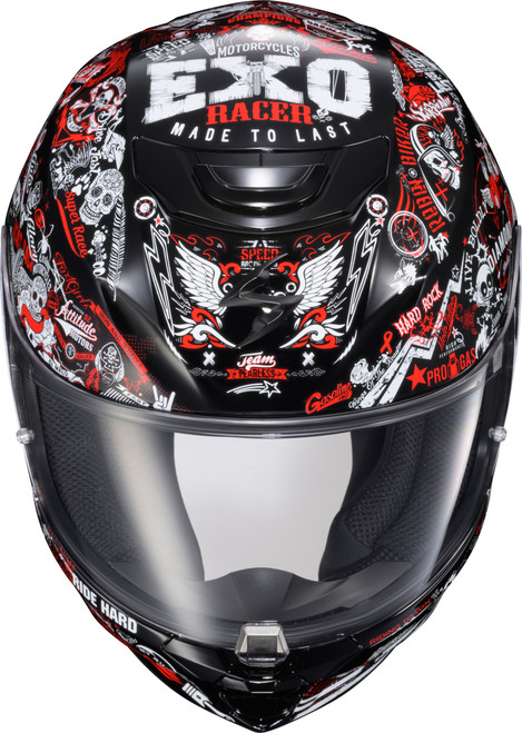 SCORPION EXO 33-2314 EXO-R330 FULL FACE HELMET SHAKE 2 RED MD