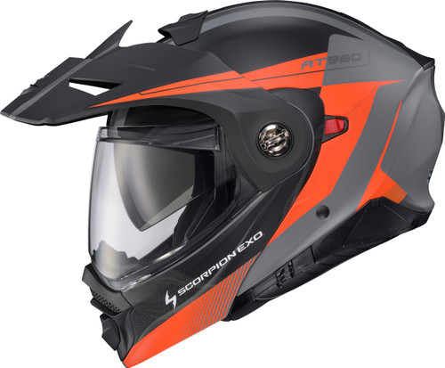 SCORPION EXO 96-2056 EXO-AT960 MODULAR HELMET TOPOGRAPHIC 2 OR/GREY XL