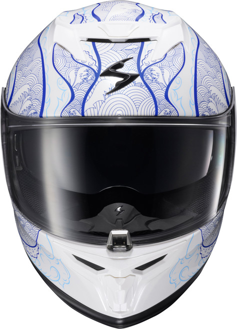SCORPION EXO T52-2313 EXO-T520 HELMET NAMA-SHIMI WHITE/BLUE SM