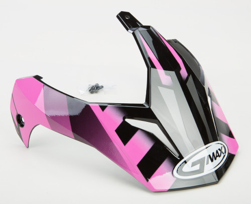 GMAX G011055 VISOR W/SCREWS TREKKA GM-11 BLACK/PINK