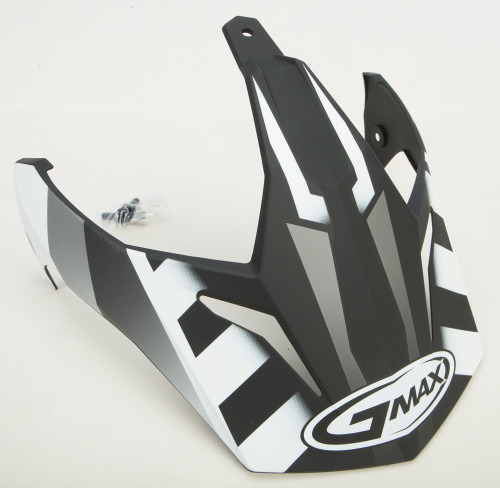 GMAX G011056 VISOR W/SCREWS TREKKA GM-11 MATTE BLACK/WHITE