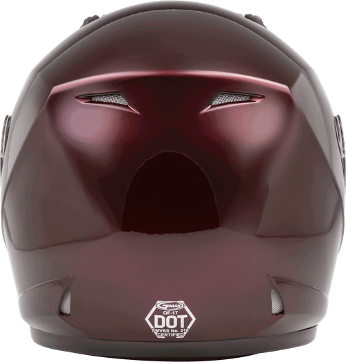 GMAX G317107N OF-17 OPEN-FACE HELMET WINE RED XL