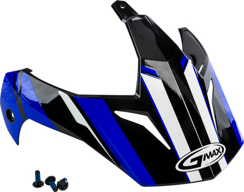 GMAX G011082 VISOR VERTICAL BLACK/BLUE W/SCREWS GM-11