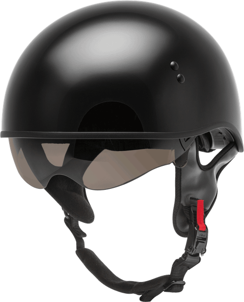 GMAX H1650026 HH-65 HALF HELMET NAKED BLACK LG