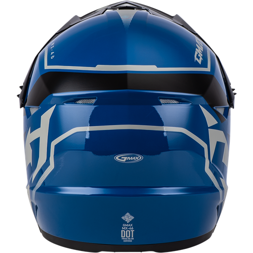 GMAX D3464438 MX-46 COMPOUND HELMET BLUE/BLACK/GREY 2X