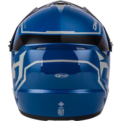 GMAX D3464432 MX-46 COMPOUND HELMET BLUE/BLACK/GREY YL