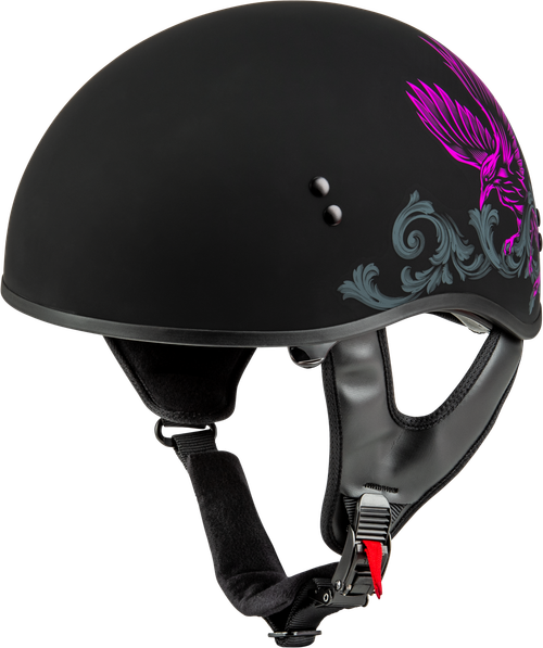 GMAX H16510967 HH-65 CORVUS HELMET MATTE BLACK/PURPLE/GREY XL