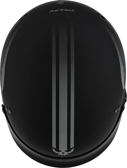 GMAX H96511817 HH-65 RETRIBUTION HELMET W/PEAK MATTE BLACK/SILVER XL