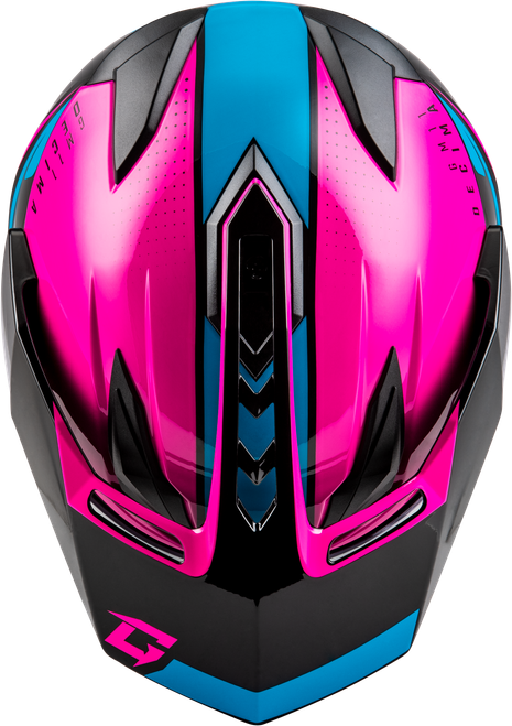 GMAX A11161237 GM-11 DECIMA HELMET BLACK/PINK/BLUE XL