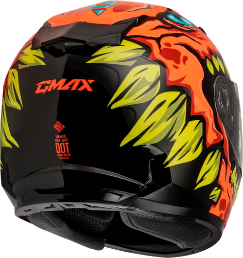 GMAX F1499272 YOUTH GM-49Y DRAX HELMET ORANGE YL