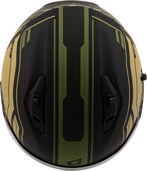 GMAX O1287223 OF-87 DUKE HELMET MATTE BLACK/GREEN XS