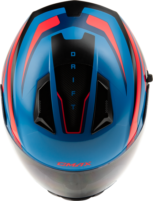 GMAX F11811215 FF-18 DRIFT HELMET BLACK/BLUE/RED MD