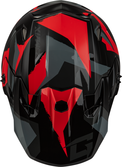 GMAX D3961157 MX-96 SPLINTER HELMET BLACK/RED XL