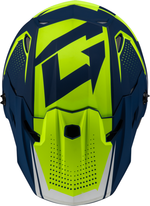 GMAX D3962188 MX-96 502 HELMET MATTE BLUE/GREEN 2X