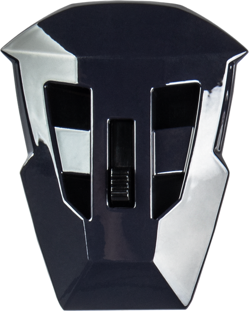 GMAX G074113 MD-74 MOUTH VENT W/SCREWS MATTE GREY/NEON GREEN