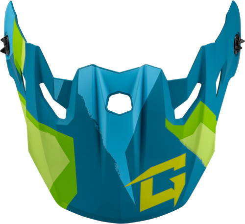 GMAX G096015 MX-96 SPLINTER VISOR W/SCREWS MATTE BLUE/GREEN