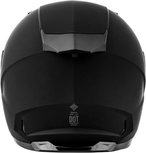 GMAX G7490077 FF-49 SOLID HELMETS MATTE BLACK XL