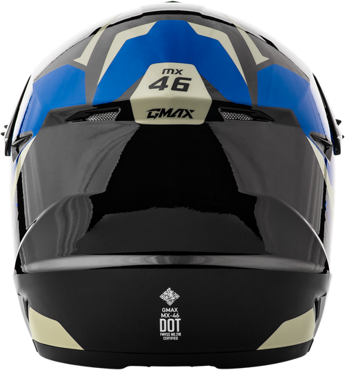 GMAX D3466130 MX-46Y CYCLUS HELMET BLACK/BLUE YS