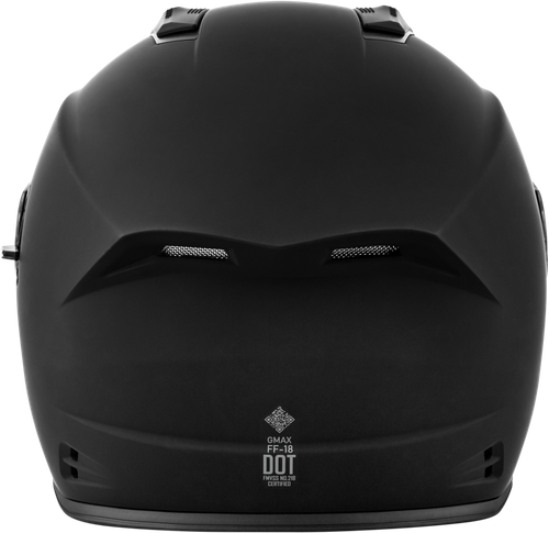 GMAX F1180078 FF-18 SOLID HELMETS MATTE BLACK 2X