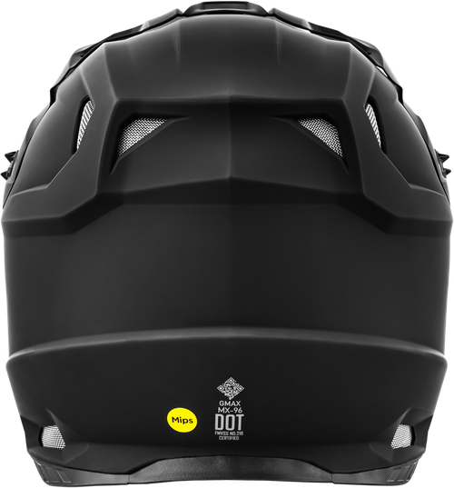 GMAX D3960075 MX-96 SOLID HELMETS MATTE BLACK MD