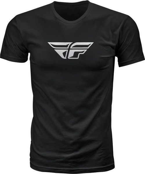 FLY RACING 352-0610L FLY F-WING TEE BLACK LG
