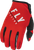FLY RACING 371-14308 WINDPROOF GLOVES BLACK/RED SZ 08