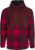FLY RACING 354-0022L FLY HALF ZIP PULLOVER HOODIE RED PLAID LG