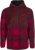 FLY RACING 354-0022S FLY HALF ZIP PULLOVER HOODIE RED PLAID SM