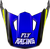 FLY RACING 73-8674 YOUTH KINETIC SCORCHED HELMET VISOR BLUE/GREY/HI-VIS YS-YL