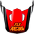 FLY RACING 73-8676 YOUTH KINETIC SCORCHED HELMET VISOR RED/BLACK/WHITE YS-YL