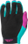 FLY RACING 379-612YL GIRL'S LITE GLOVES PINK/TURQUOISE YL