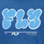 FLY RACING 354-0414YM YOUTH FLY GRAFFITI TEE BLUE YM