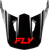 FLY RACING 73-8721VS KINETIC VERDICT HELMET VISOR BLACK/RED/WHITE XS