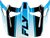 FLY RACING 73-9232V WERX-R CARBON FLOW VISOR BLACK/BLUE/WHITE