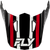FLY RACING 73-2002VS KINETIC SYNC HELMET VISOR BLACK/RED/WHITE XS/SM