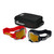 100% 50072-10001 DUAL ARMEGA RACER PRO PACK BLACK/RED TRUE GOLD MIRROR