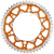 MOTO-MASTER 620073548 Fusion Series Dual Ring Rear Sprocket - 48 Tooth - Orange - 48 Tooth Orange
