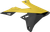 POLISPORT 8421100001 Radiator Cover - Black/Yellow OEM '01 - Suzuki - RMZ '18-'26 - Black/Yellow OEM '01 Suzuki RMZ '18-'26