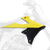 POLISPORT 8421100001 Radiator Cover - Black/Yellow OEM '01 - Suzuki - RMZ '18-'26 - Black/Yellow OEM '01 Suzuki RMZ '18-'26