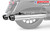 Freedom Performance HARLEY 4.5" 2-STEP SLIP-ONS FOR TOURING/TRIKE BUNDLE - HD01412 - 1995 to 2016 CHROME / COMBAT FLUTED / SCULPTED BLACK