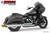 Freedom Performance HARLEY TOURING 4.5" 2 STEPPED UNION 2-INTO-1 SYSTEM with LEFT SIDE GHOST PIPE 2017-PRESENT (SPECIAL ORDER) - HD01771 - CHROME / SLASH / SOLID GOLD
