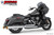 Freedom Performance HARLEY TOURING 4.5" 2 STEPPED UNION 2-INTO-1 SYSTEM with LEFT SIDE GHOST PIPE 2017-PRESENT (SPECIAL ORDER) - HD01781 - CHROME / STRAIGHT / SOLID GOLD