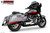 Freedom Performance HARLEY TOURING 2-INTO-1 SHORTY BUNDLE 1994-PRESENT BUNDLE - HD02051 - 2017-PRESENT CHROME / COMBAT FLUTED / PITCH BLACK