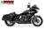 Freedom Performance HARLEY TOURING 4.5" 2 STEPPED MID UNION 2-INTO-1 TURNOUT BUNDLE 2017-PRESENT - HD02347 - BLACK / STRAIGHT / CHROME